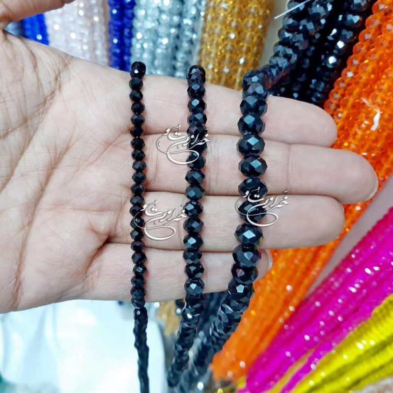 1404-08-17 - Sat - 143310 کریستال سایز 8 مشکی | مهره کریستال ساخت دستبند | مهره کریستال ساخت تسبیح | کریستال مشکی ارزان قیمت عمده بازار تهران | خرید و قیمت کریستال بندی مشکی ارزان