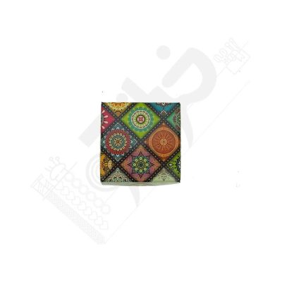 جعبه انگشتری مدل کاشی طرح دار ۵*۵ - بسته 24 عددی