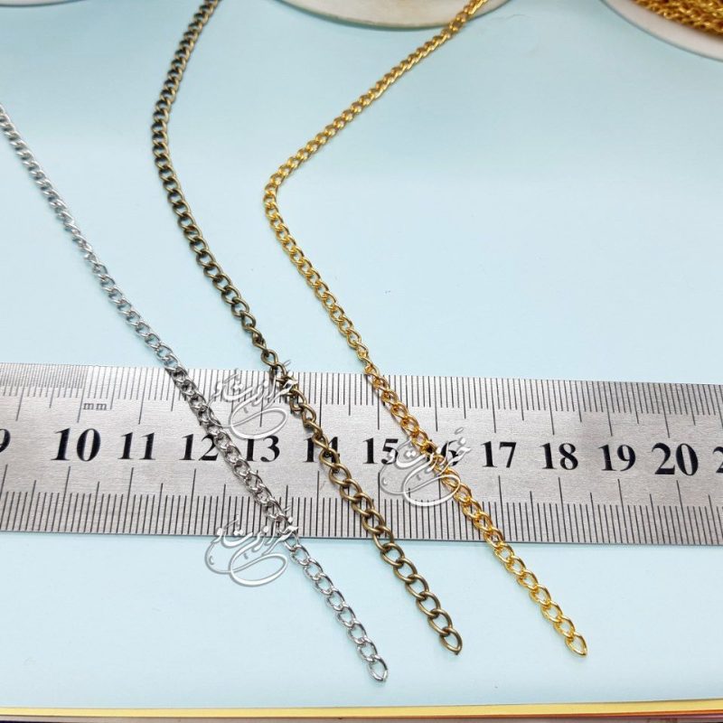 زنجیر آهنی مدل سایزر (زنجیر انتهای دستبند) واحد متری - تصویر 1