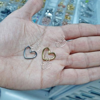 پلاک استیل قلب رد شونده