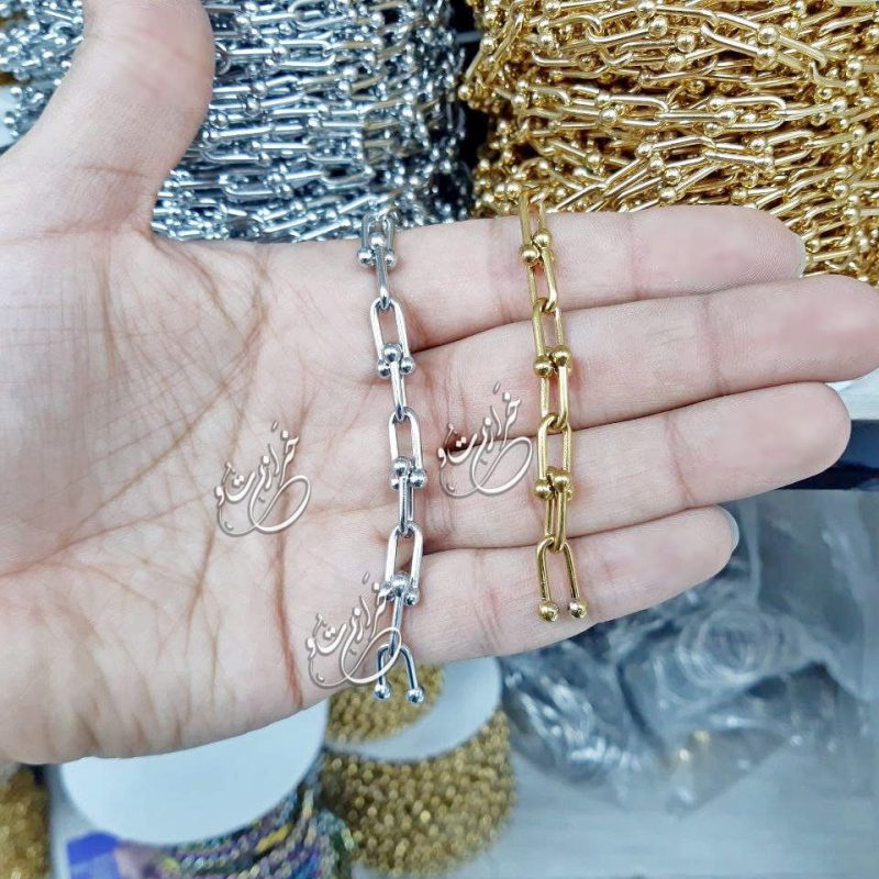 1404-08-13 - Tue - 233006 زنجیر استیل تیفانی | زنجیر تیفانی | دستبند تیفانی | گردنبند تیفانی | زنجیر لاکچری ارزان استیل ضدحساسیت خرازی عمده خرازیتو