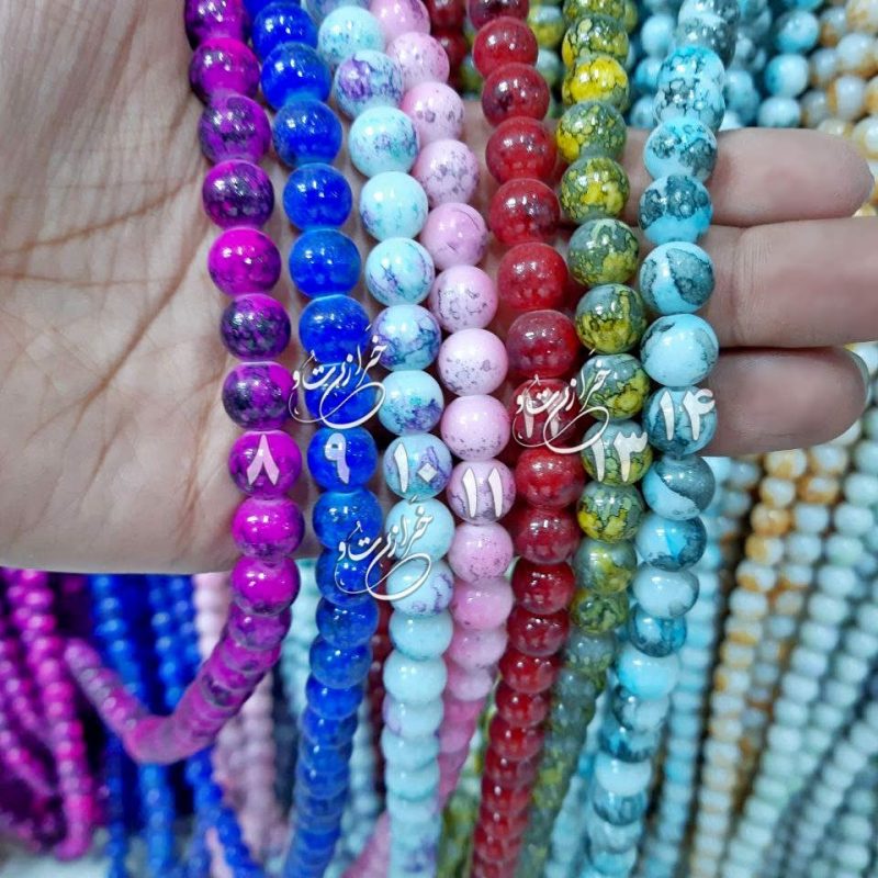 مروارید آبرنگی سایز بزرگ (10 میل) (حدود 80 مهره) - تصویر 2