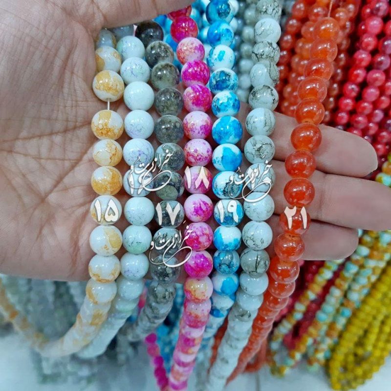 مروارید آبرنگی سایز بزرگ (10 میل) (حدود 80 مهره) - تصویر 3