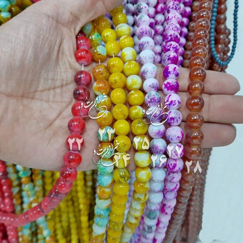 مروارید آبرنگی سایز بزرگ (10 میل) (حدود 80 مهره) - تصویر 4