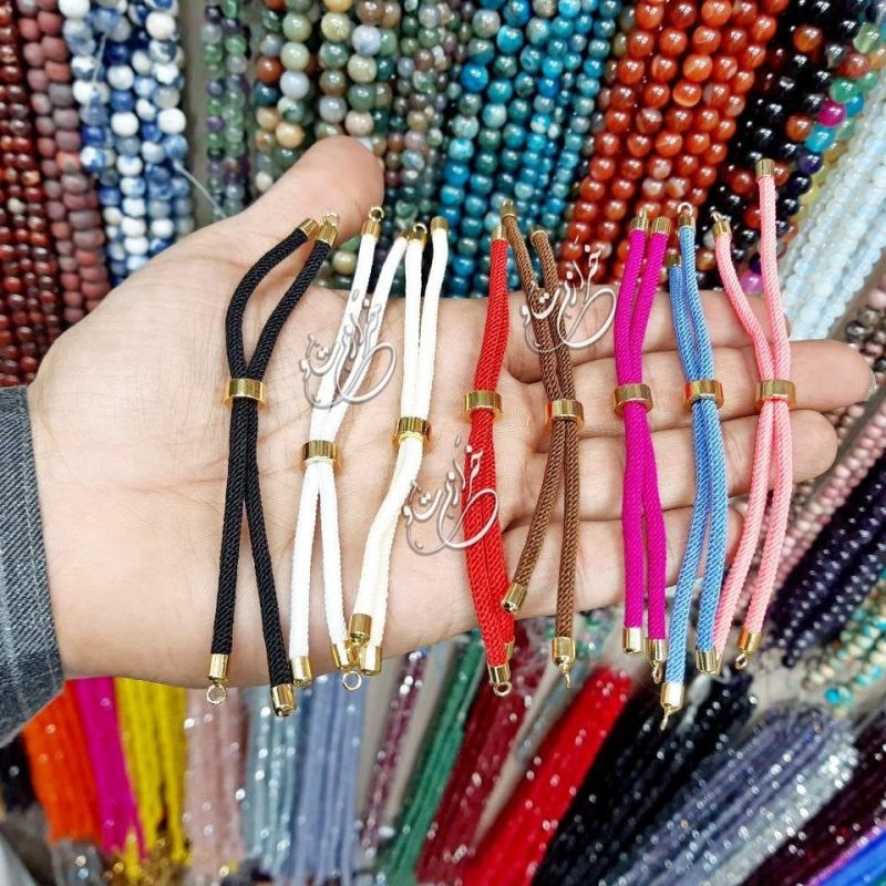 دستبند نخی | دستبند مارشال | دستبند آماده پلاک طلا | دستبند سوارسکی | دستبند مارشال