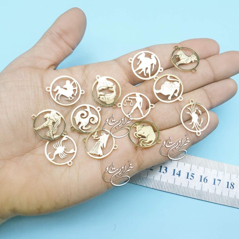 پلاک ماه تولد | پلاک استیل ماه تولد | ماه تولد استیل رنگ ثابت | دستبند ماه تولد | پلاک ماه شهریور