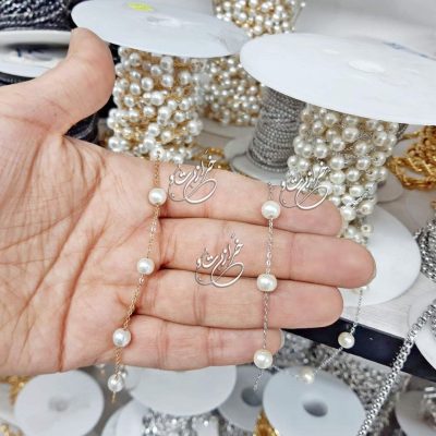 زنجیر استیل مرواریدی (متری)