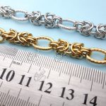 زنجیر استیل بیضی بافت (10 سانتیمتری) - تصویر 2