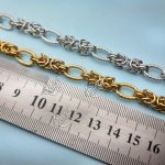 زنجیر استیل بیضی بافت (10 سانتیمتری) - تصویر 3