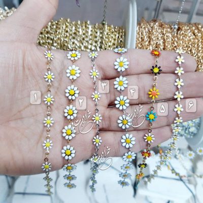 زنجیر بابونه استیل (واحد 10 سانتیمتری)