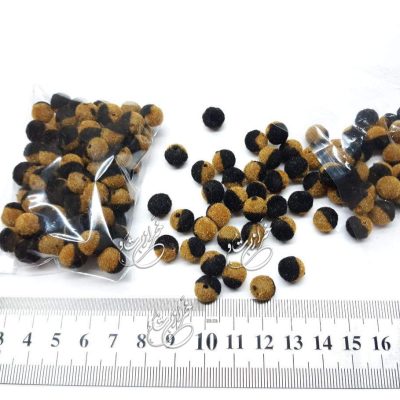 مهره مخمل سایز 8 طرح موکادارک (20 گرم حدود 66 عدد)