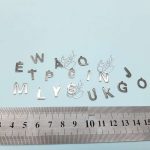 حروف استیل نقره ای کوچک
