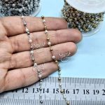 زنجیر خلخال مرواریدی استیل رنگ ثابت | خرازیتو | خرازی عمده بدلیجات ارزان