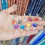 آویز گردنبند قلب هولوگرامی