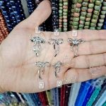 پلاک پاپیون نقره ای
